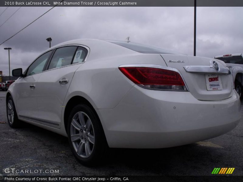 White Diamond Tricoat / Cocoa/Light Cashmere 2010 Buick LaCrosse CXL