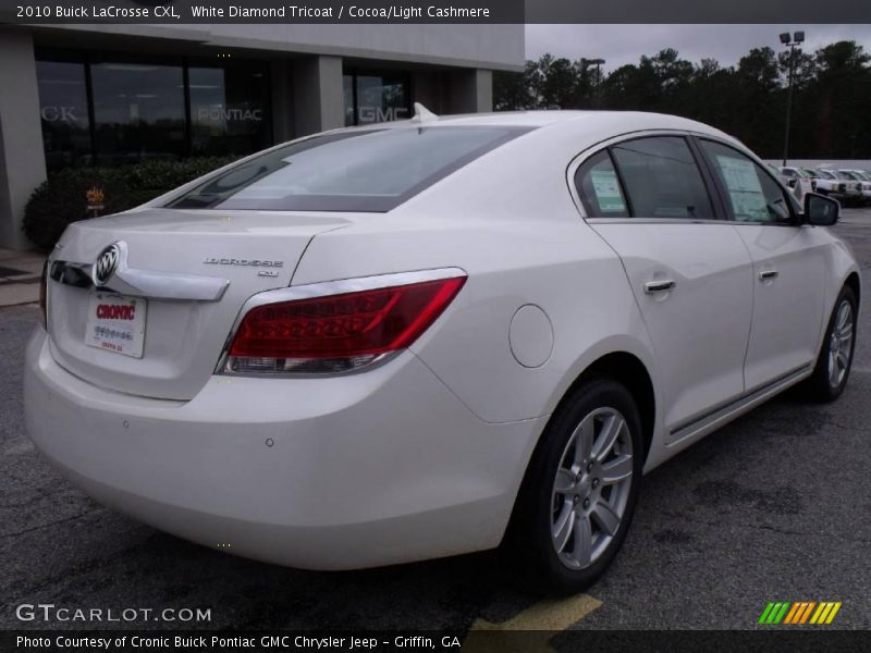 White Diamond Tricoat / Cocoa/Light Cashmere 2010 Buick LaCrosse CXL