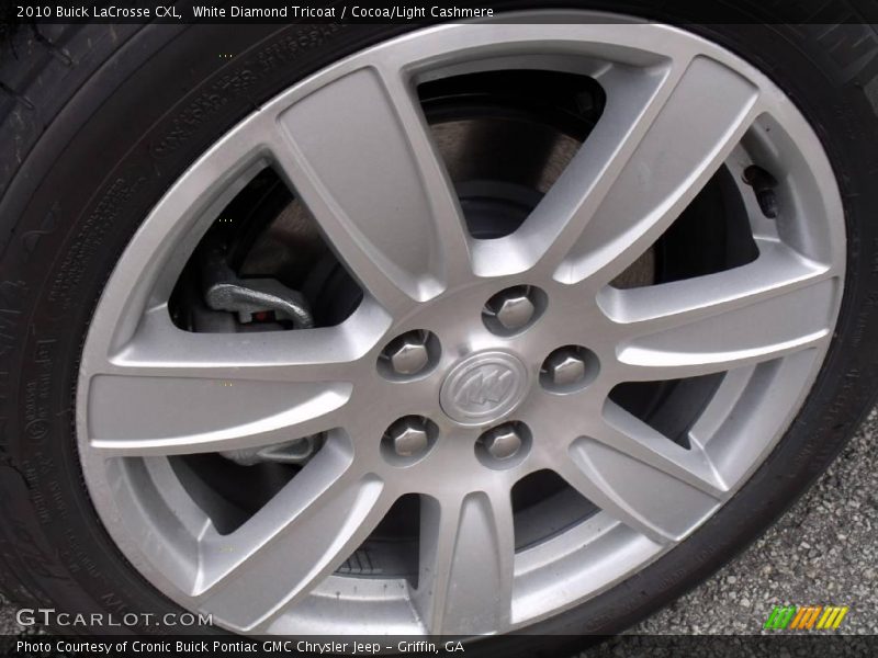 White Diamond Tricoat / Cocoa/Light Cashmere 2010 Buick LaCrosse CXL