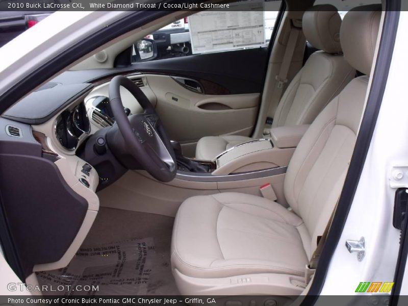 White Diamond Tricoat / Cocoa/Light Cashmere 2010 Buick LaCrosse CXL