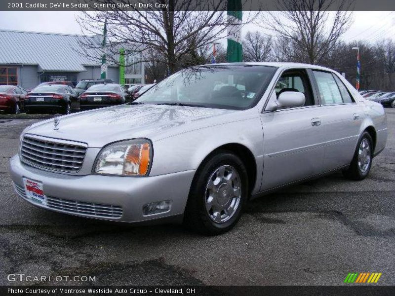 Sterling Silver / Dark Gray 2001 Cadillac DeVille Sedan