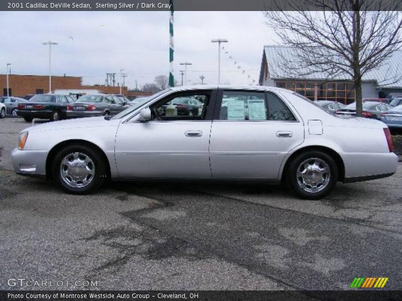 Sterling Silver / Dark Gray 2001 Cadillac DeVille Sedan