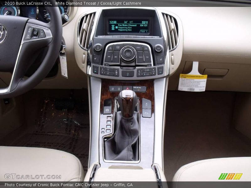 White Diamond Tricoat / Cocoa/Light Cashmere 2010 Buick LaCrosse CXL