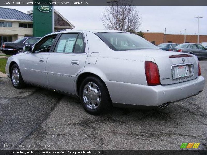 Sterling Silver / Dark Gray 2001 Cadillac DeVille Sedan
