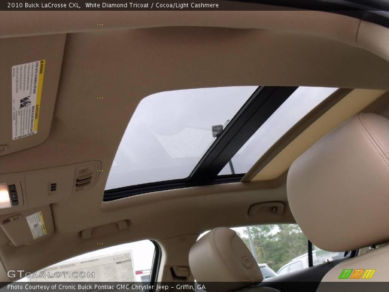 White Diamond Tricoat / Cocoa/Light Cashmere 2010 Buick LaCrosse CXL