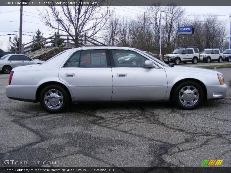 Sterling Silver / Dark Gray 2001 Cadillac DeVille Sedan