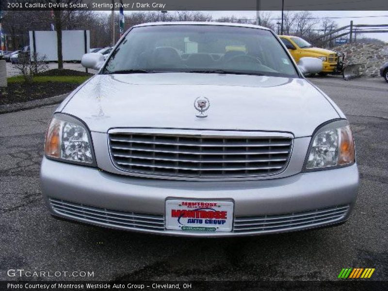 Sterling Silver / Dark Gray 2001 Cadillac DeVille Sedan