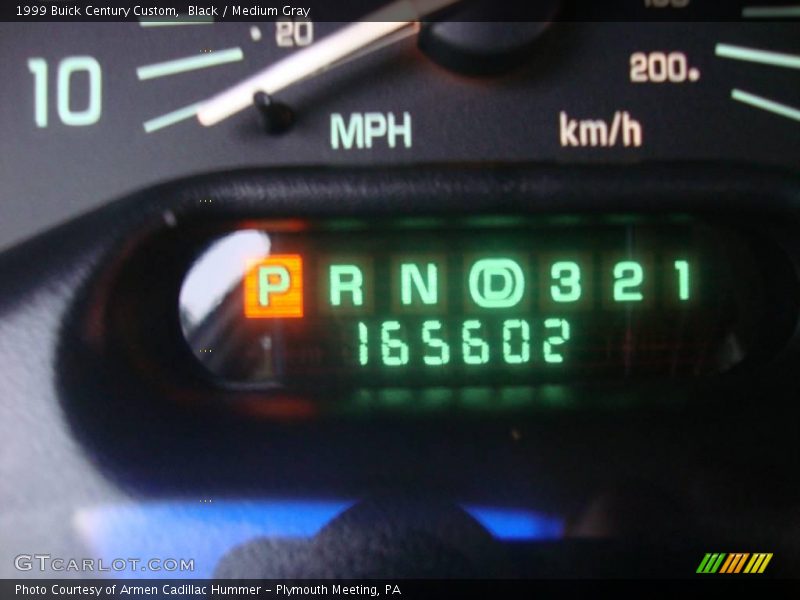 Black / Medium Gray 1999 Buick Century Custom