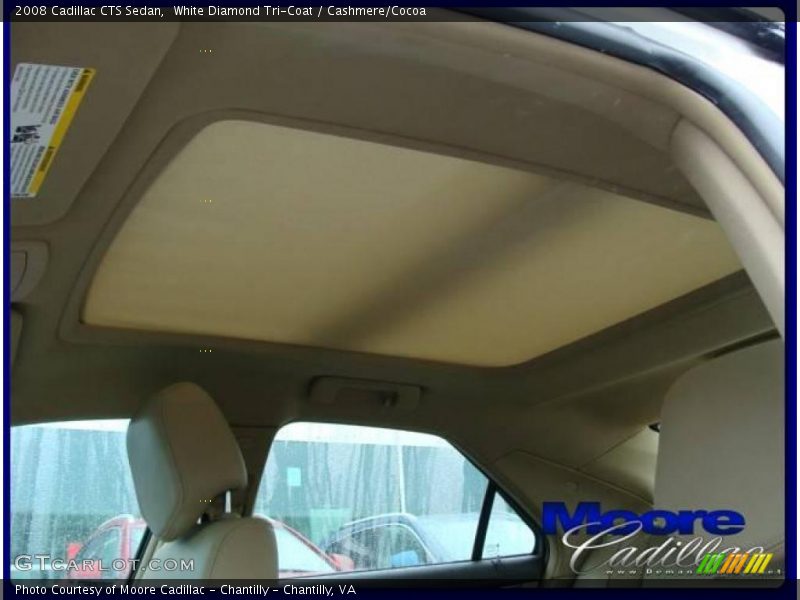 White Diamond Tri-Coat / Cashmere/Cocoa 2008 Cadillac CTS Sedan