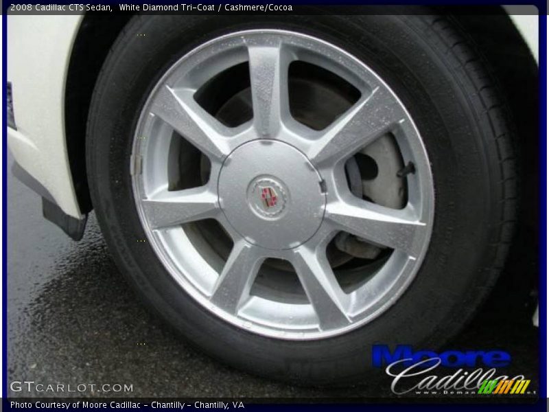 White Diamond Tri-Coat / Cashmere/Cocoa 2008 Cadillac CTS Sedan