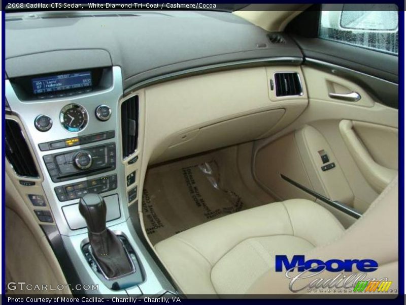 White Diamond Tri-Coat / Cashmere/Cocoa 2008 Cadillac CTS Sedan