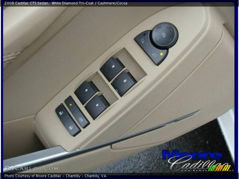 White Diamond Tri-Coat / Cashmere/Cocoa 2008 Cadillac CTS Sedan