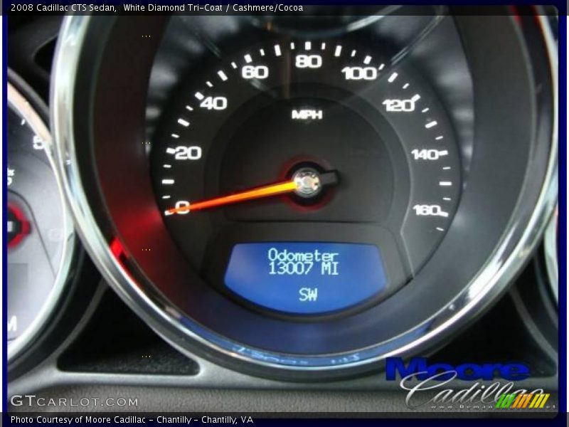 White Diamond Tri-Coat / Cashmere/Cocoa 2008 Cadillac CTS Sedan
