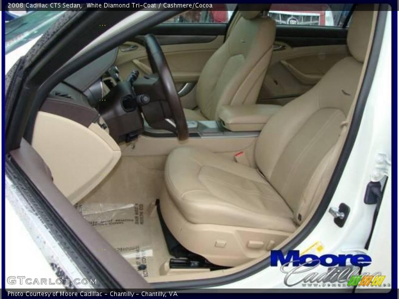 White Diamond Tri-Coat / Cashmere/Cocoa 2008 Cadillac CTS Sedan