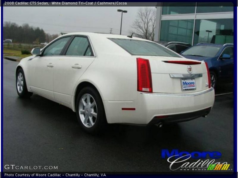 White Diamond Tri-Coat / Cashmere/Cocoa 2008 Cadillac CTS Sedan