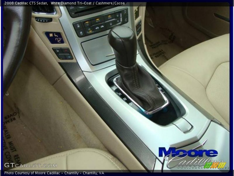 White Diamond Tri-Coat / Cashmere/Cocoa 2008 Cadillac CTS Sedan
