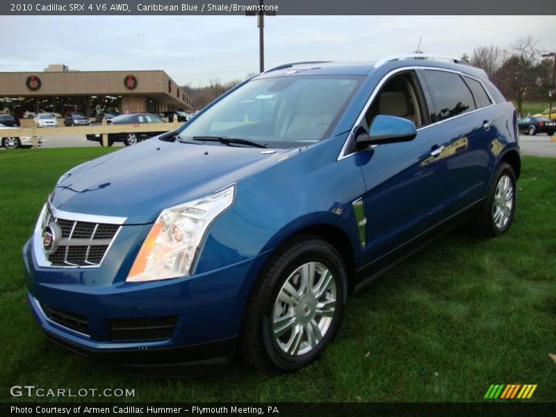 Caribbean Blue / Shale/Brownstone 2010 Cadillac SRX 4 V6 AWD