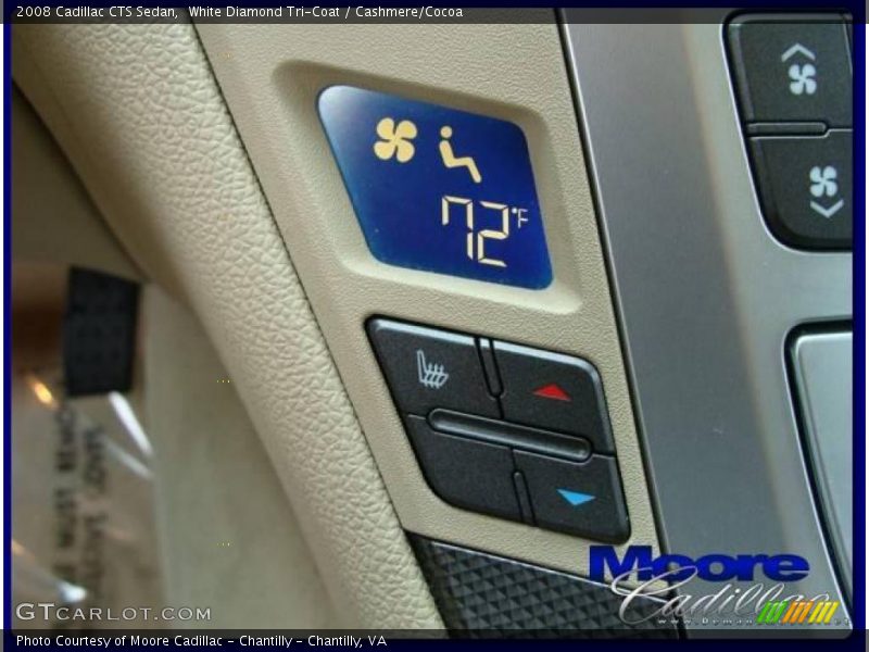 White Diamond Tri-Coat / Cashmere/Cocoa 2008 Cadillac CTS Sedan