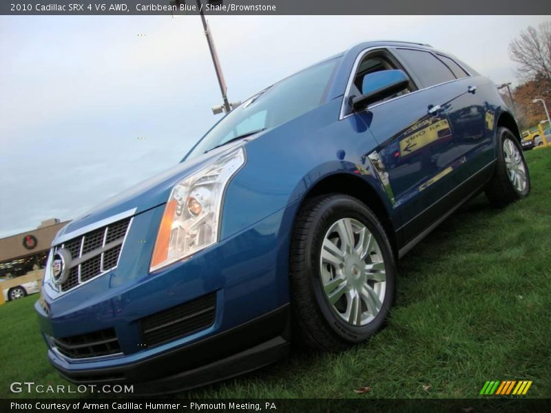 Caribbean Blue / Shale/Brownstone 2010 Cadillac SRX 4 V6 AWD