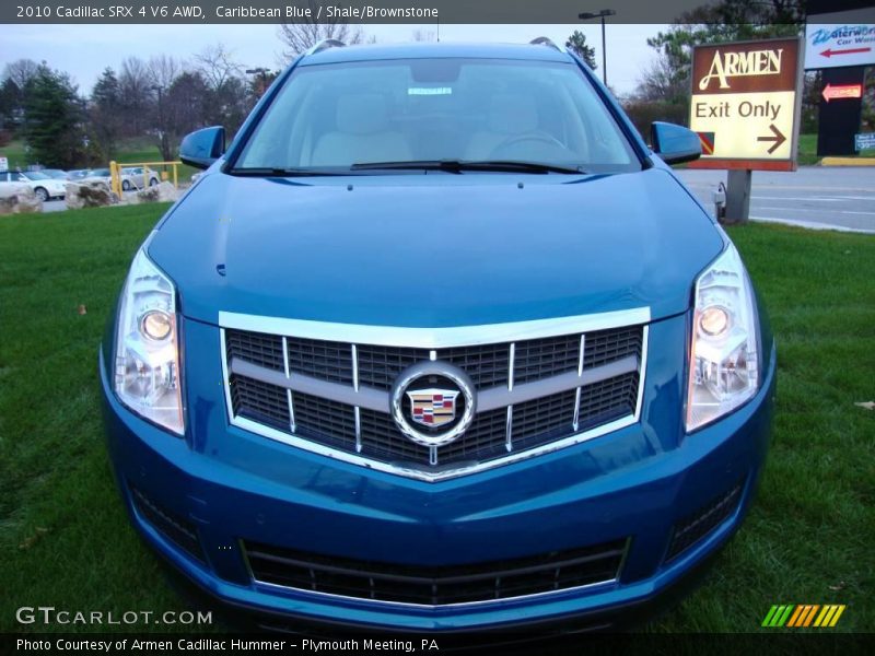 Caribbean Blue / Shale/Brownstone 2010 Cadillac SRX 4 V6 AWD