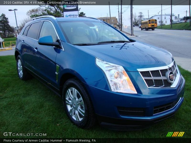 Caribbean Blue / Shale/Brownstone 2010 Cadillac SRX 4 V6 AWD