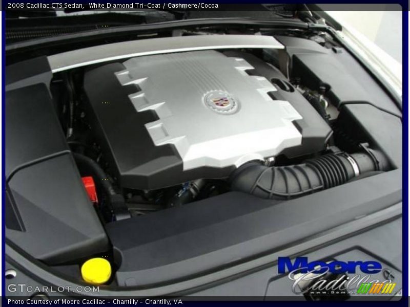 White Diamond Tri-Coat / Cashmere/Cocoa 2008 Cadillac CTS Sedan