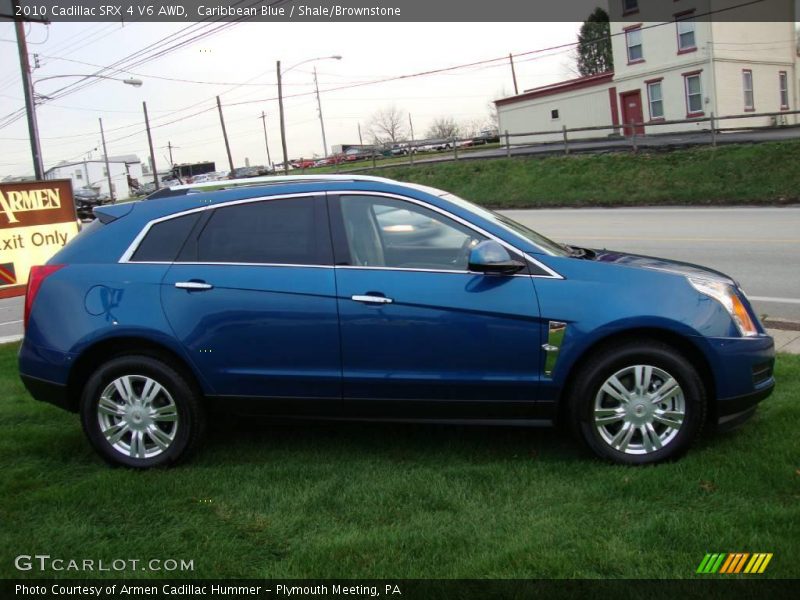 Caribbean Blue / Shale/Brownstone 2010 Cadillac SRX 4 V6 AWD