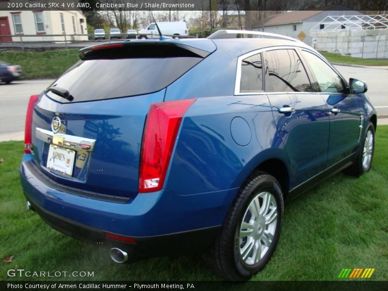 Caribbean Blue / Shale/Brownstone 2010 Cadillac SRX 4 V6 AWD