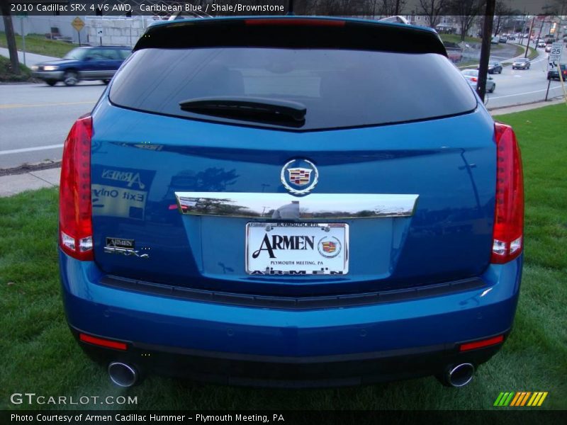 Caribbean Blue / Shale/Brownstone 2010 Cadillac SRX 4 V6 AWD