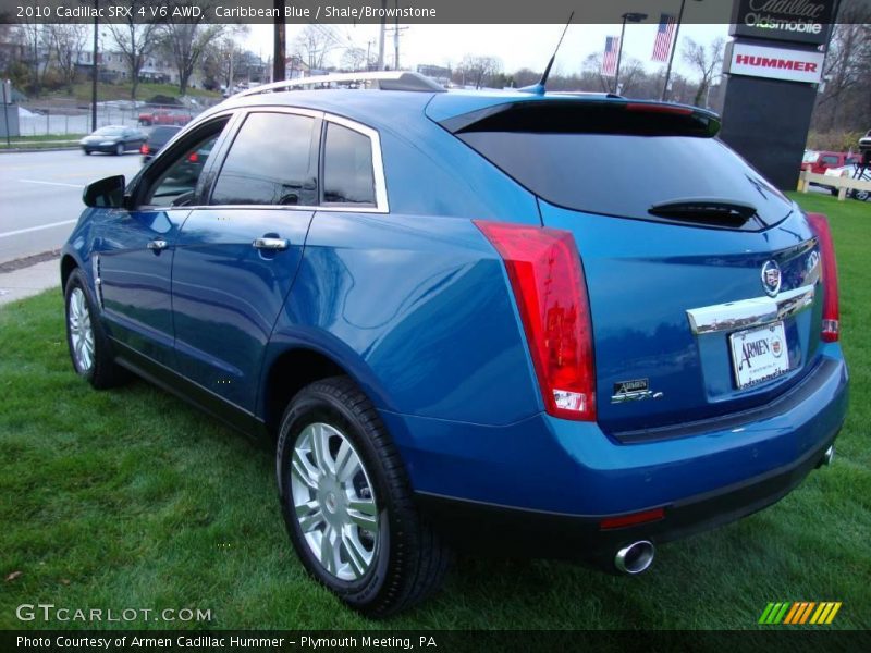 Caribbean Blue / Shale/Brownstone 2010 Cadillac SRX 4 V6 AWD