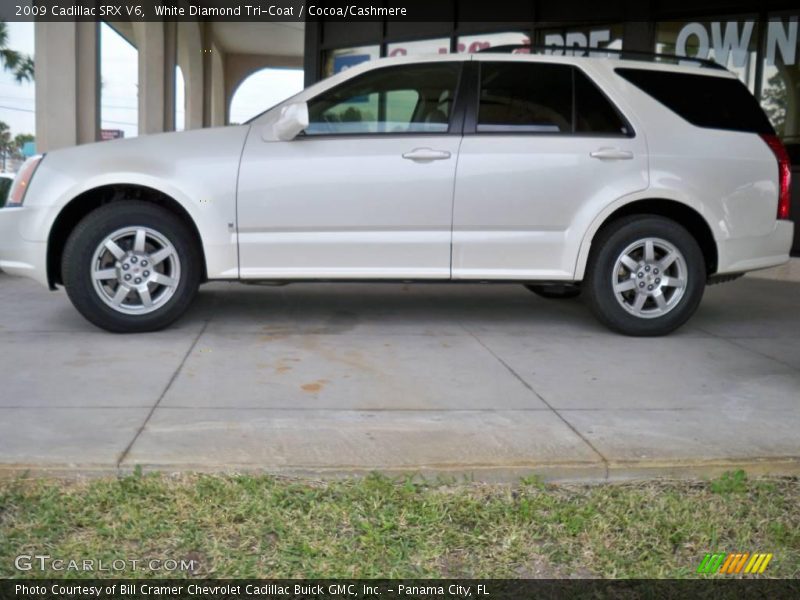 White Diamond Tri-Coat / Cocoa/Cashmere 2009 Cadillac SRX V6
