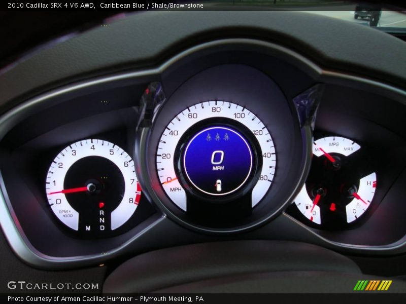 Caribbean Blue / Shale/Brownstone 2010 Cadillac SRX 4 V6 AWD