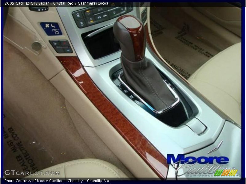 Crystal Red / Cashmere/Cocoa 2009 Cadillac CTS Sedan