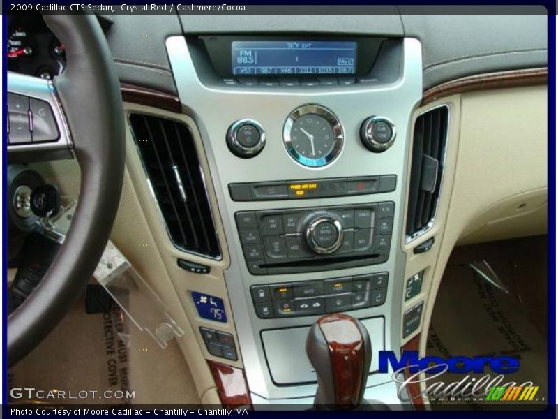 Crystal Red / Cashmere/Cocoa 2009 Cadillac CTS Sedan