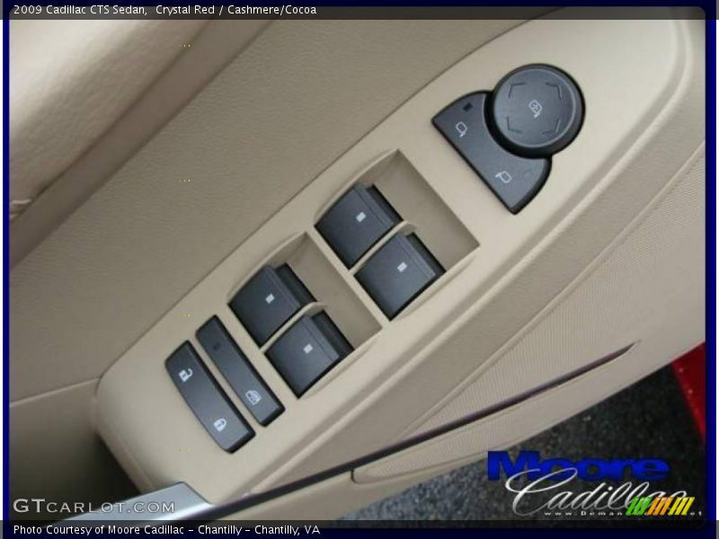 Crystal Red / Cashmere/Cocoa 2009 Cadillac CTS Sedan