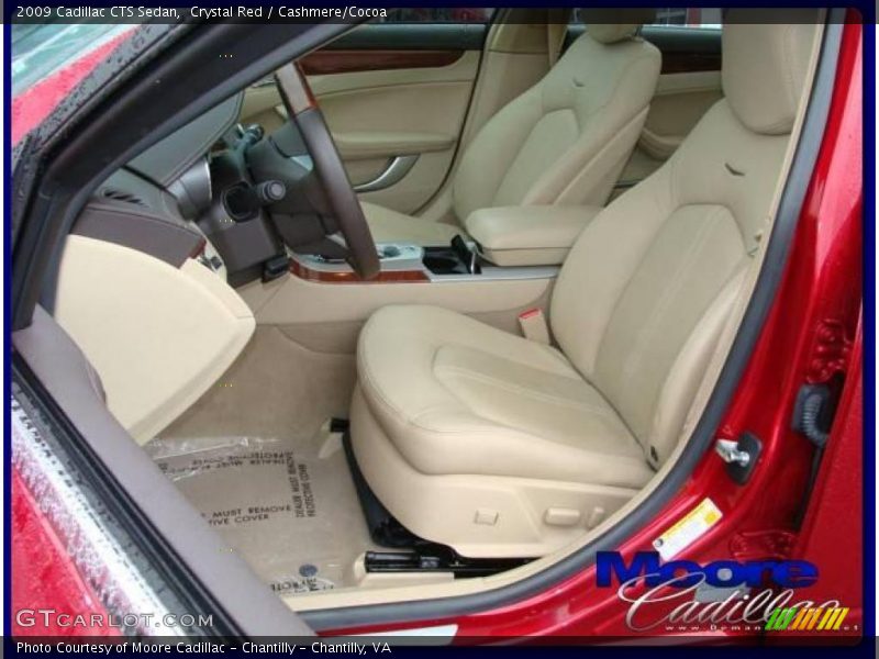 Crystal Red / Cashmere/Cocoa 2009 Cadillac CTS Sedan