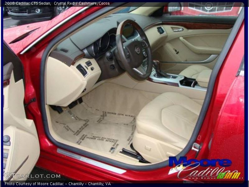 Crystal Red / Cashmere/Cocoa 2008 Cadillac CTS Sedan