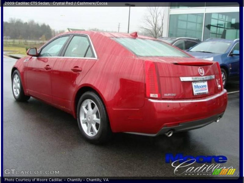 Crystal Red / Cashmere/Cocoa 2009 Cadillac CTS Sedan
