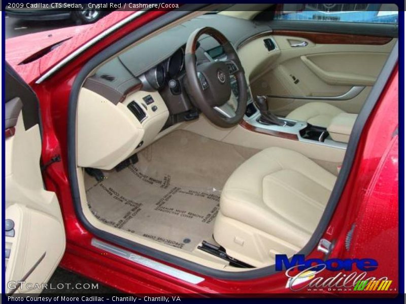 Crystal Red / Cashmere/Cocoa 2009 Cadillac CTS Sedan