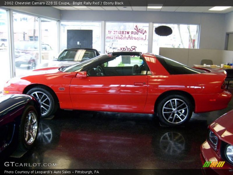 Bright Rally Red / Ebony Black 2002 Chevrolet Camaro Z28 SS Coupe