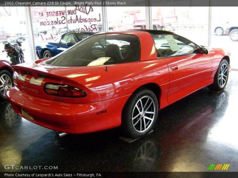 Bright Rally Red / Ebony Black 2002 Chevrolet Camaro Z28 SS Coupe