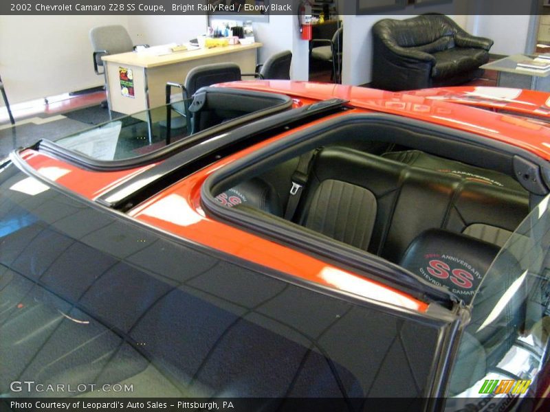 Bright Rally Red / Ebony Black 2002 Chevrolet Camaro Z28 SS Coupe