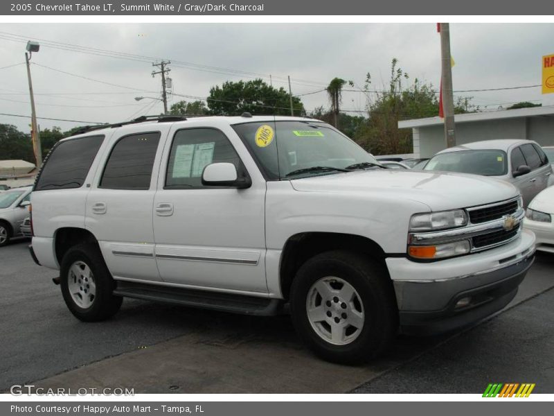 Summit White / Gray/Dark Charcoal 2005 Chevrolet Tahoe LT