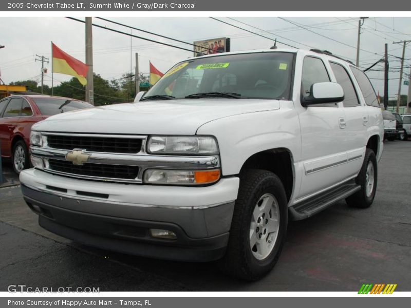 Summit White / Gray/Dark Charcoal 2005 Chevrolet Tahoe LT