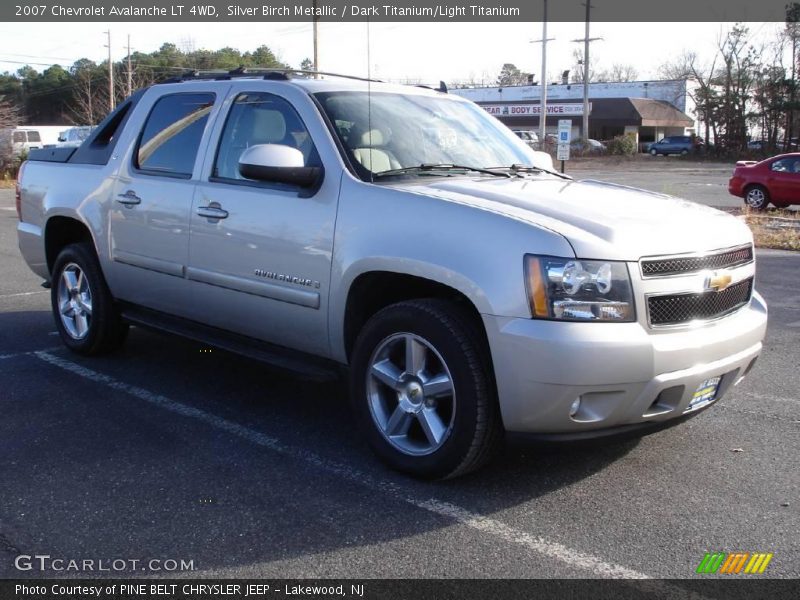 Silver Birch Metallic / Dark Titanium/Light Titanium 2007 Chevrolet Avalanche LT 4WD