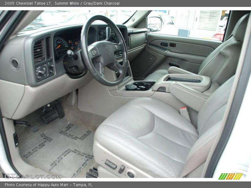 Summit White / Gray/Dark Charcoal 2005 Chevrolet Tahoe LT