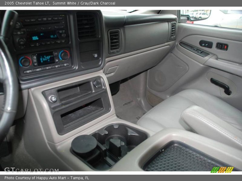 Summit White / Gray/Dark Charcoal 2005 Chevrolet Tahoe LT