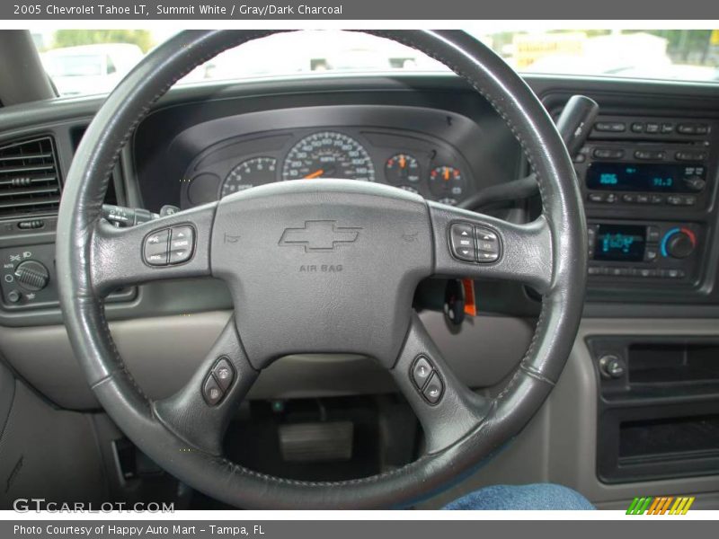 Summit White / Gray/Dark Charcoal 2005 Chevrolet Tahoe LT
