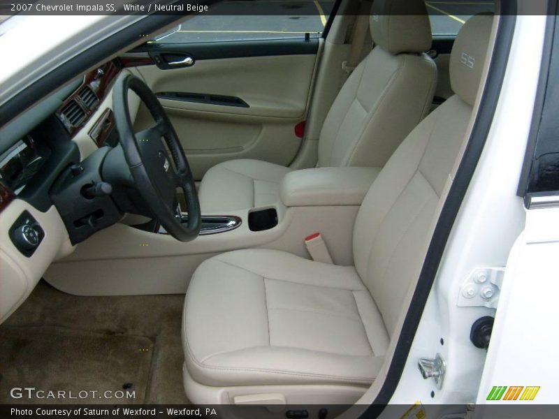 White / Neutral Beige 2007 Chevrolet Impala SS