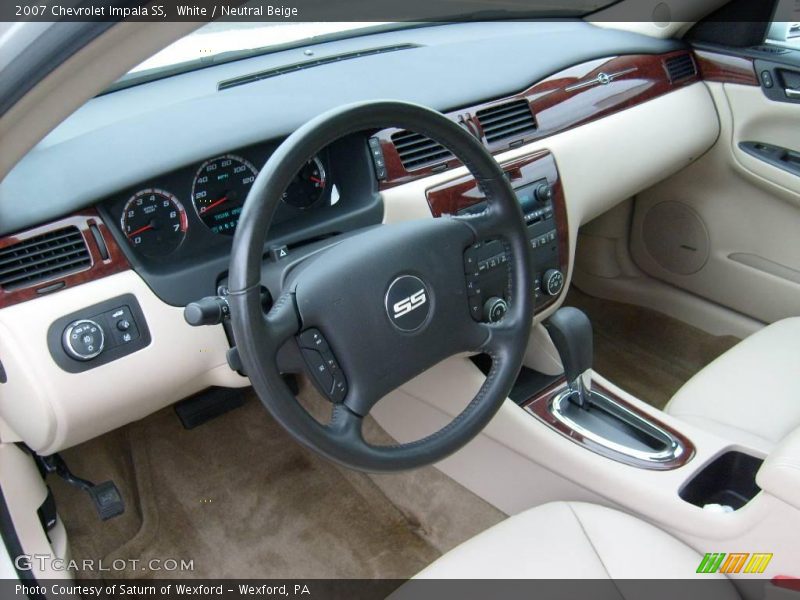 White / Neutral Beige 2007 Chevrolet Impala SS